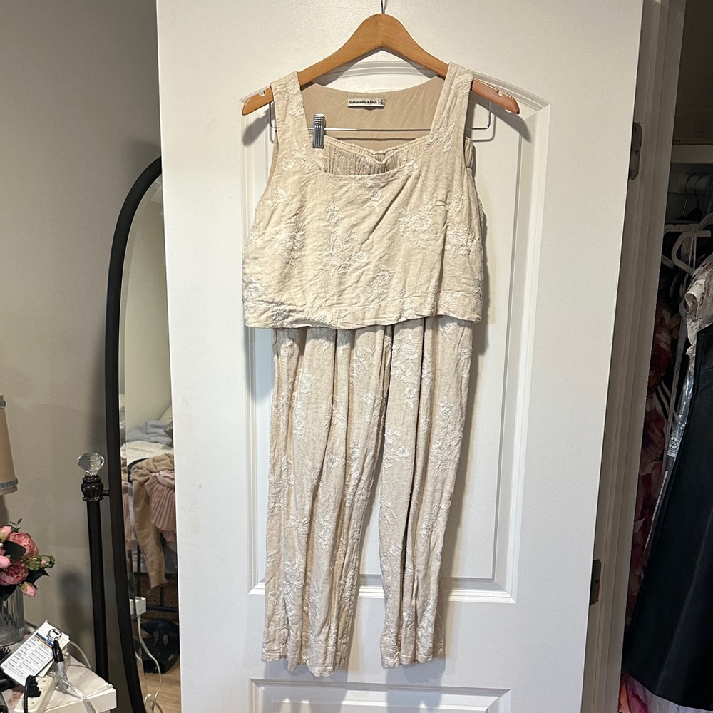 Elegant Cream Jumpsuit